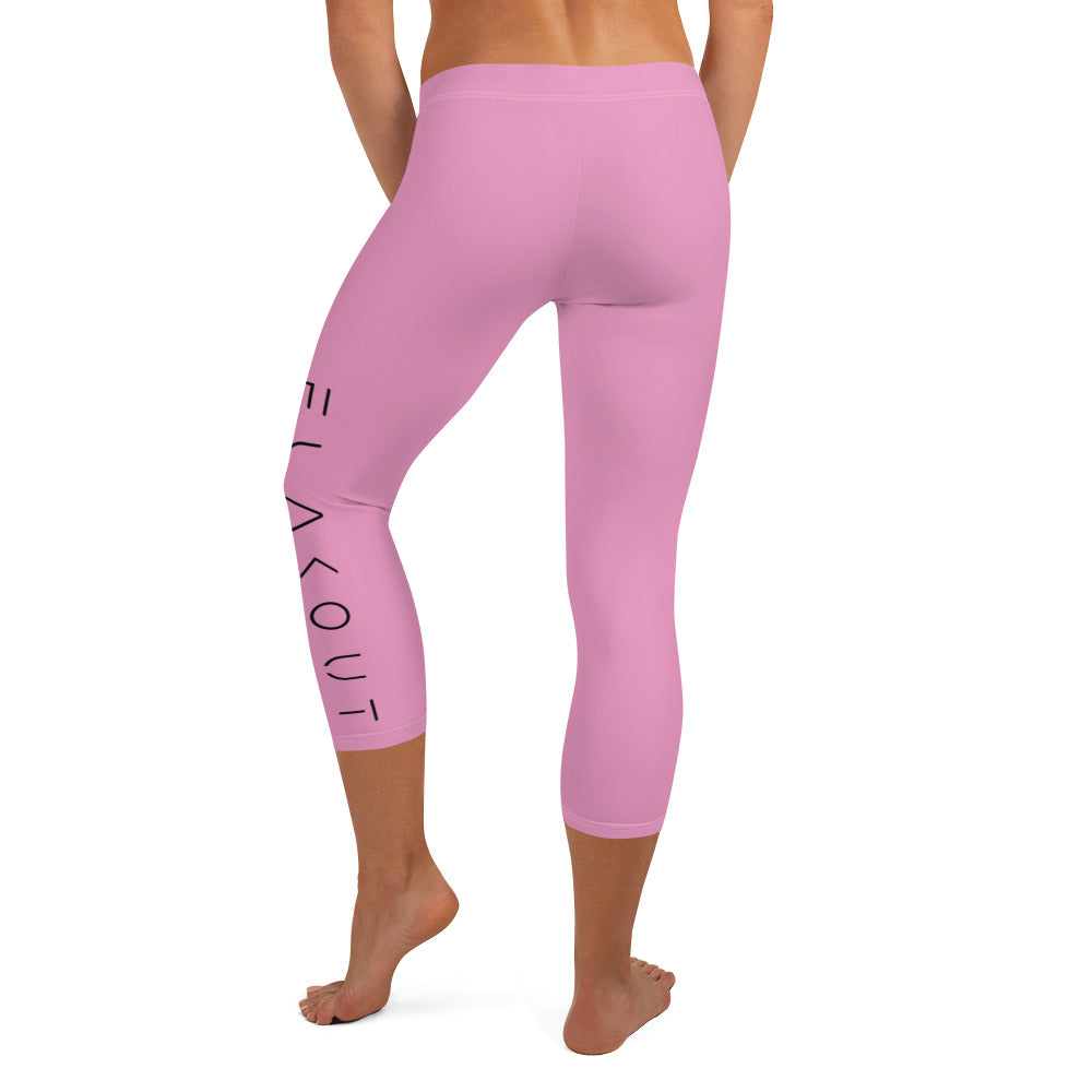 Rose Blossom Women's Capri Leggings - FLAKOUT