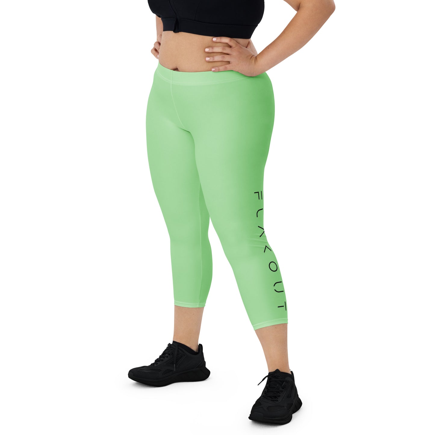 Minty Mirage Women's Capri Leggings - FLAKOUT