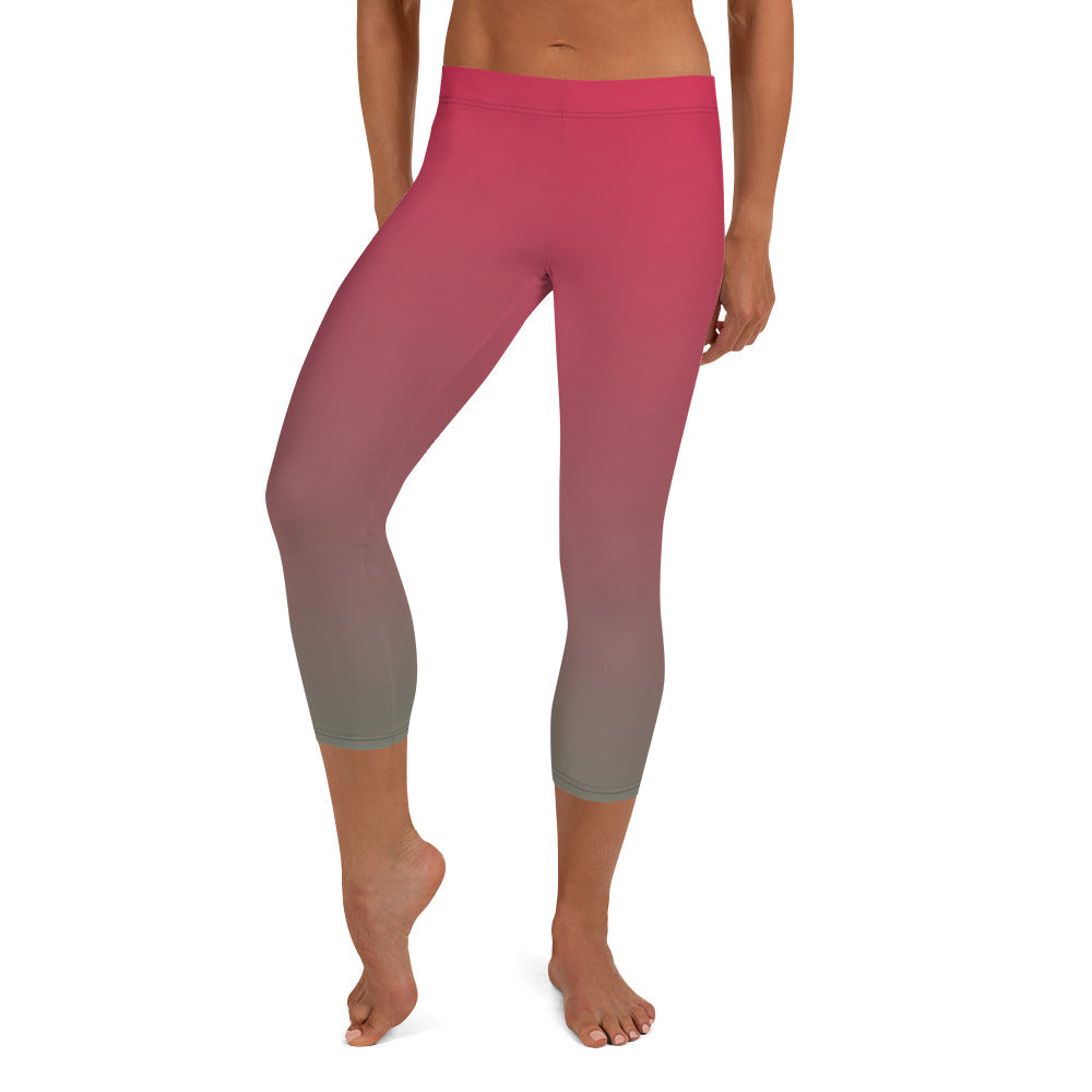 Lush Flamegrass Women's Capri Leggings - FLAKOUT