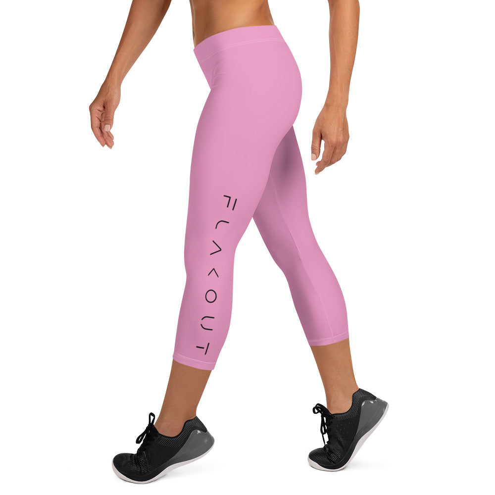 Rose Blossom Women's Capri Leggings - FLAKOUT