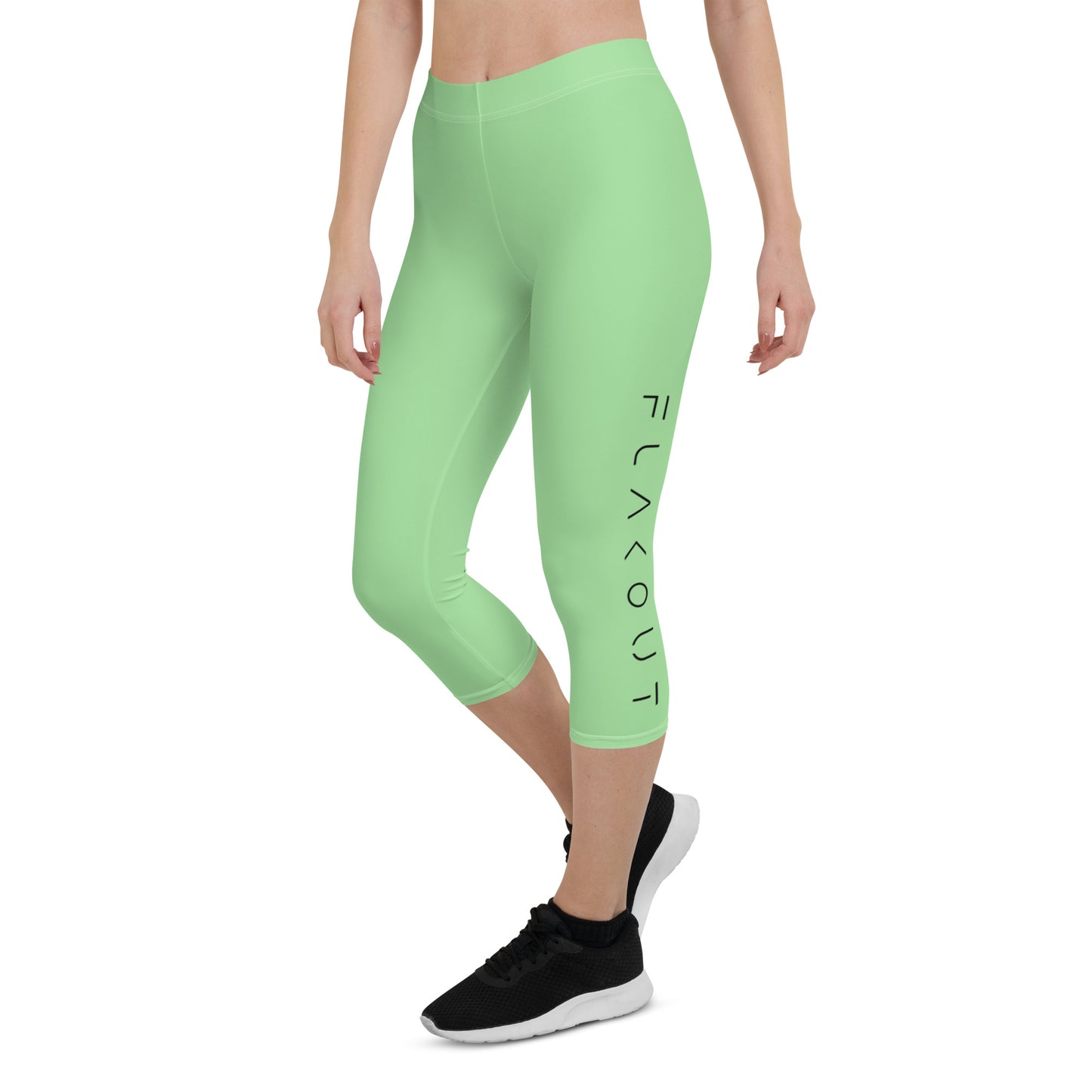 Minty Mirage Women's Capri Leggings - FLAKOUT