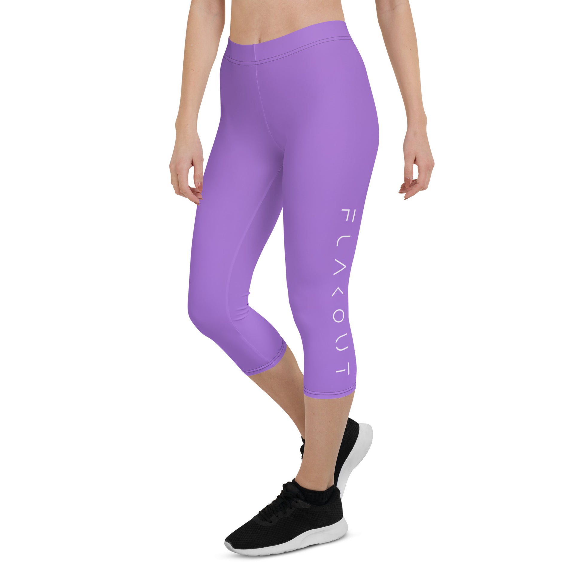 Soothing Lavender Women's Capri Leggings - FLAKOUT