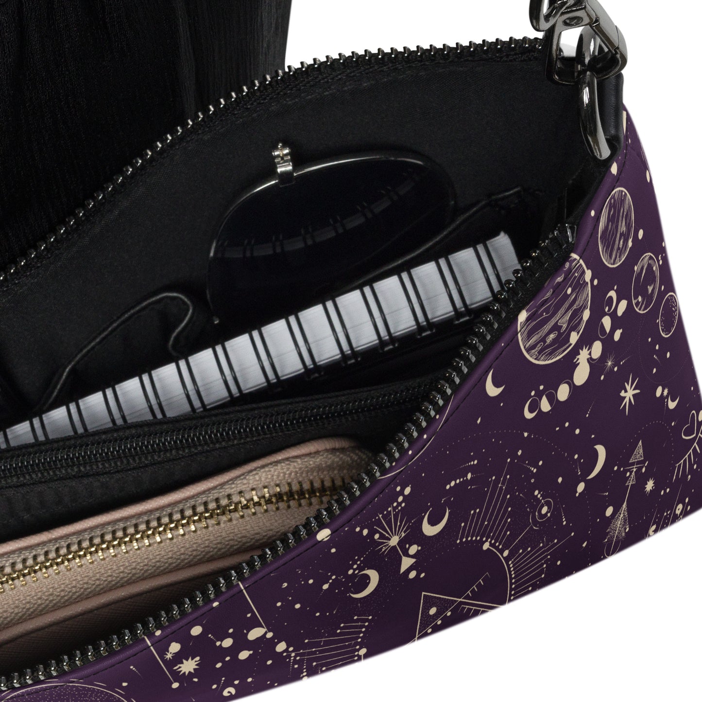 Cosmic Constellations Leather Crossbody Bag - FLAKOUT