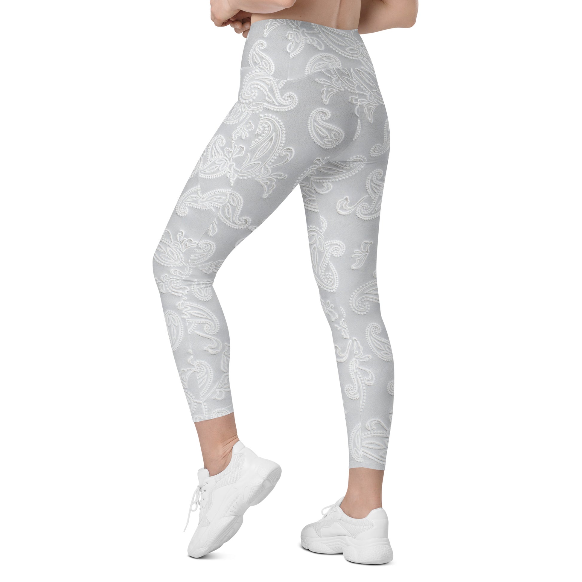 Fabric Sigils Women's Recycled Crossover Leggings With Pockets - FLAKOUT