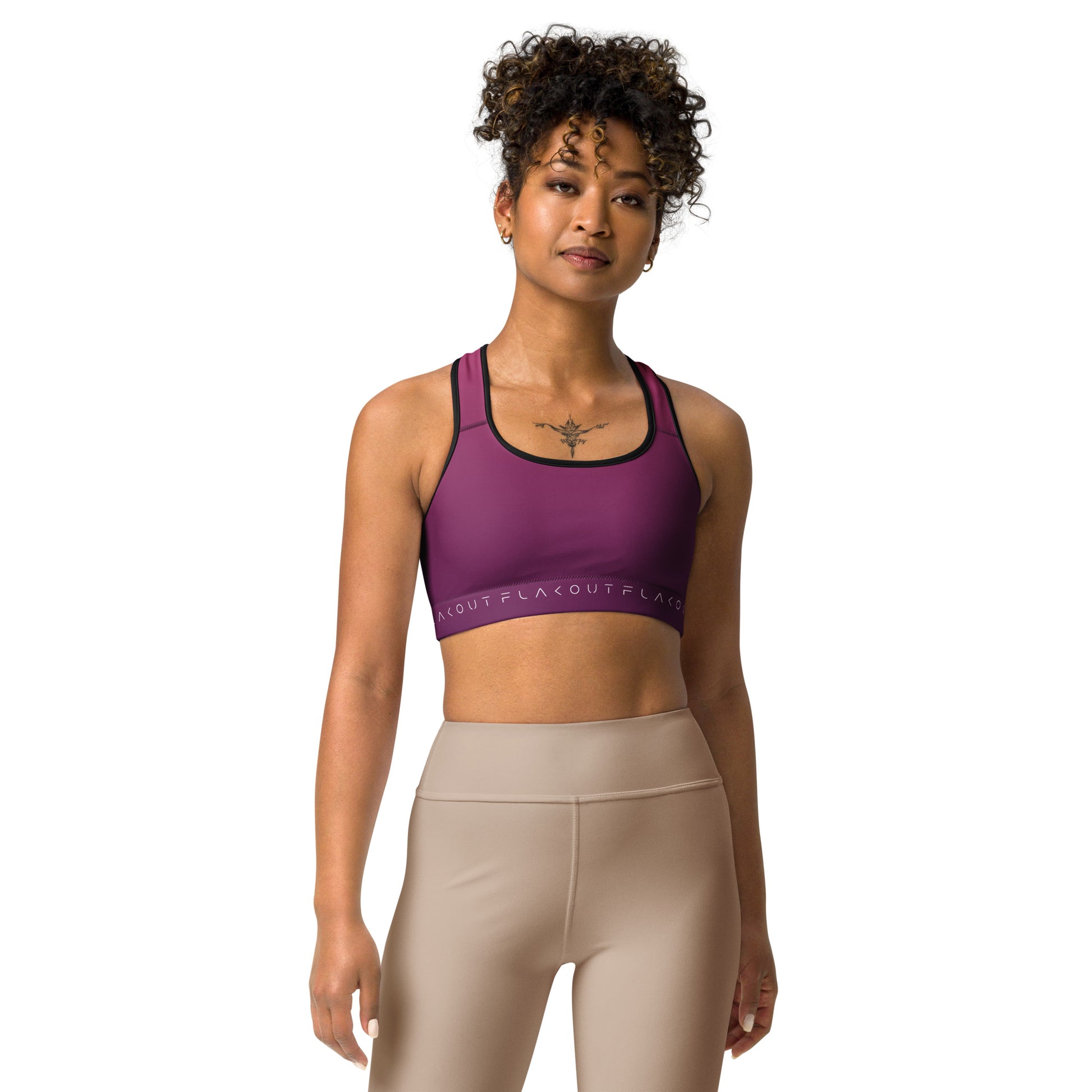 Deep Purple Women's Sports Performance Bra - FLAKOUT