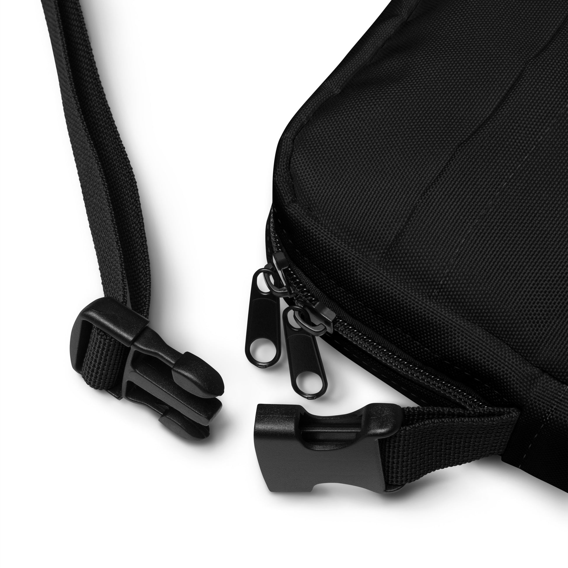 Unisex Water-resistant Crossbody Bag - Black - FLAKOUT