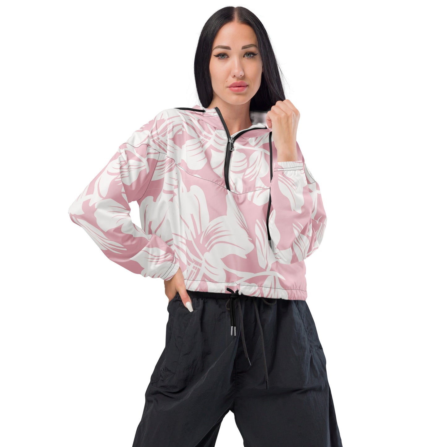 Garden Grace Women’s Cropped Windbreaker - FLAKOUT