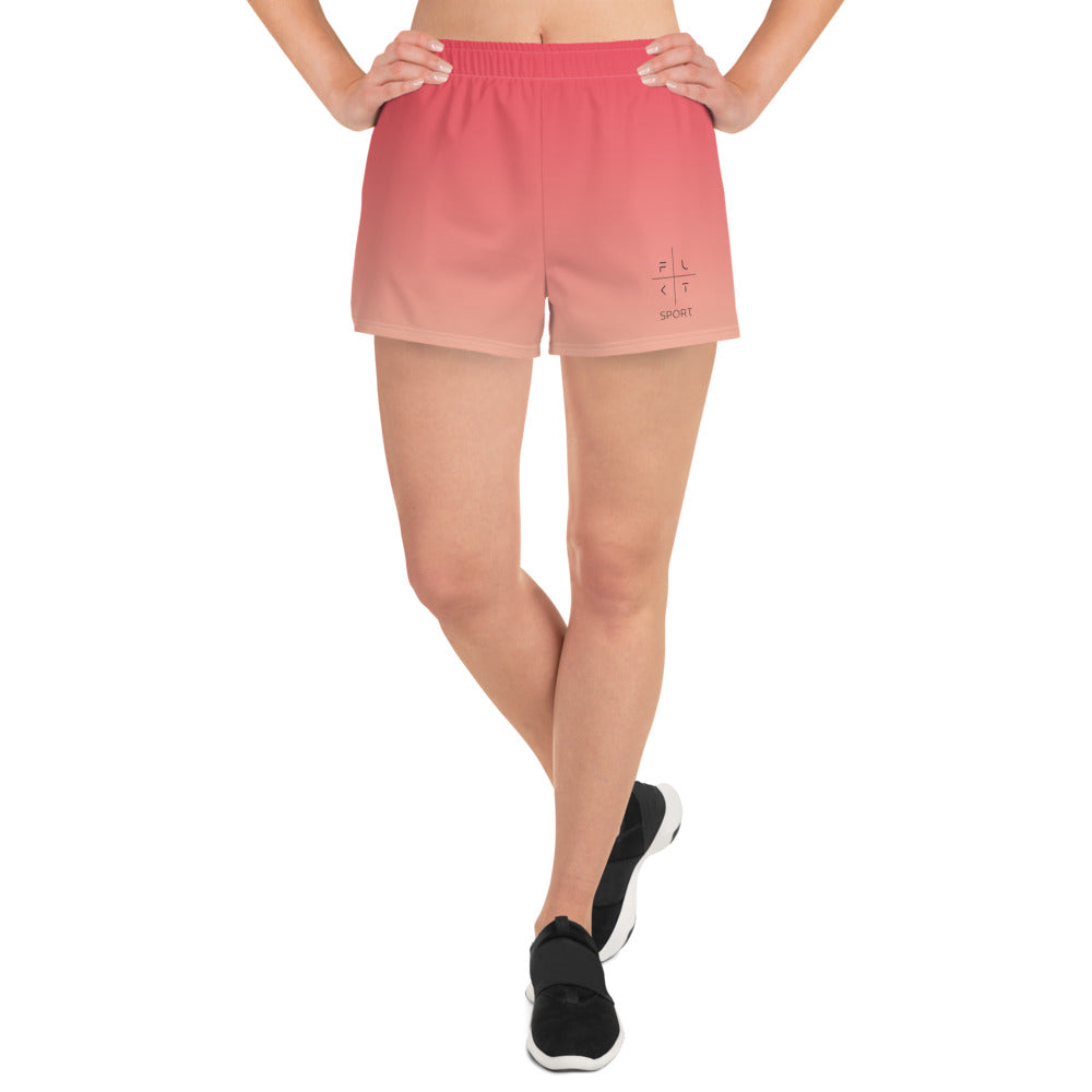 FLAKOUT Sport Strawberry Dream Women’s Recycled Athletic Shorts - FLAKOUT