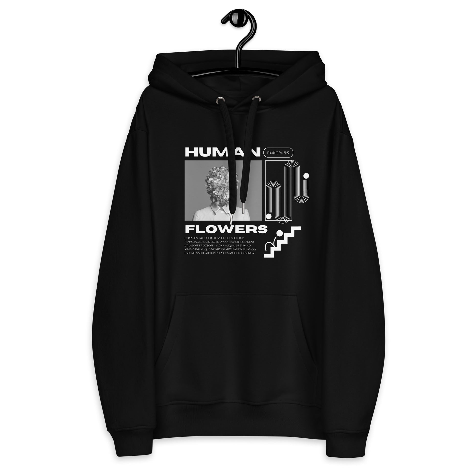 Human Flowers Floral Blooming Hoodie - FLAKOUT