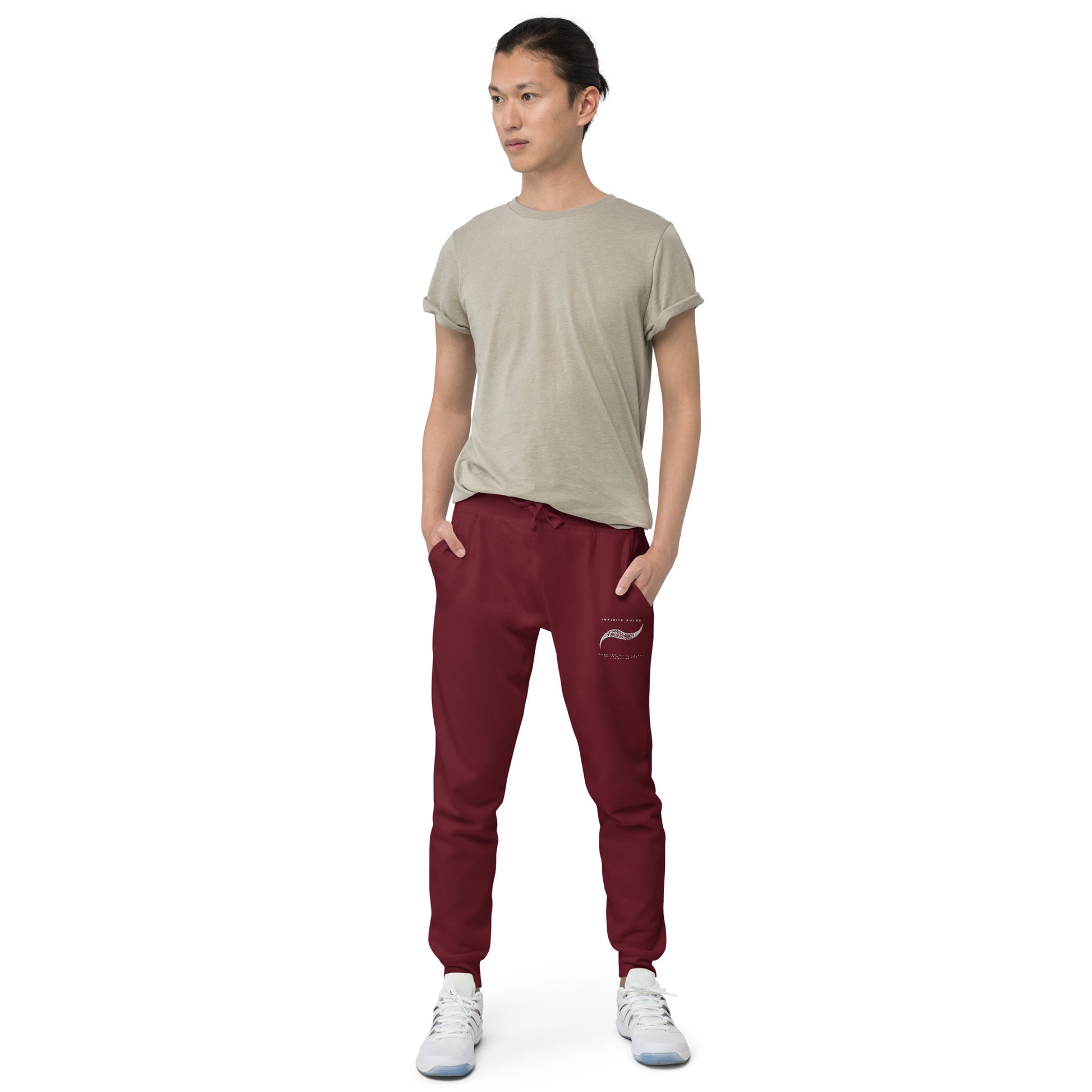 Infinite Pulse Embroidered Unisex Fleece Sweatpants - FLAKOUT