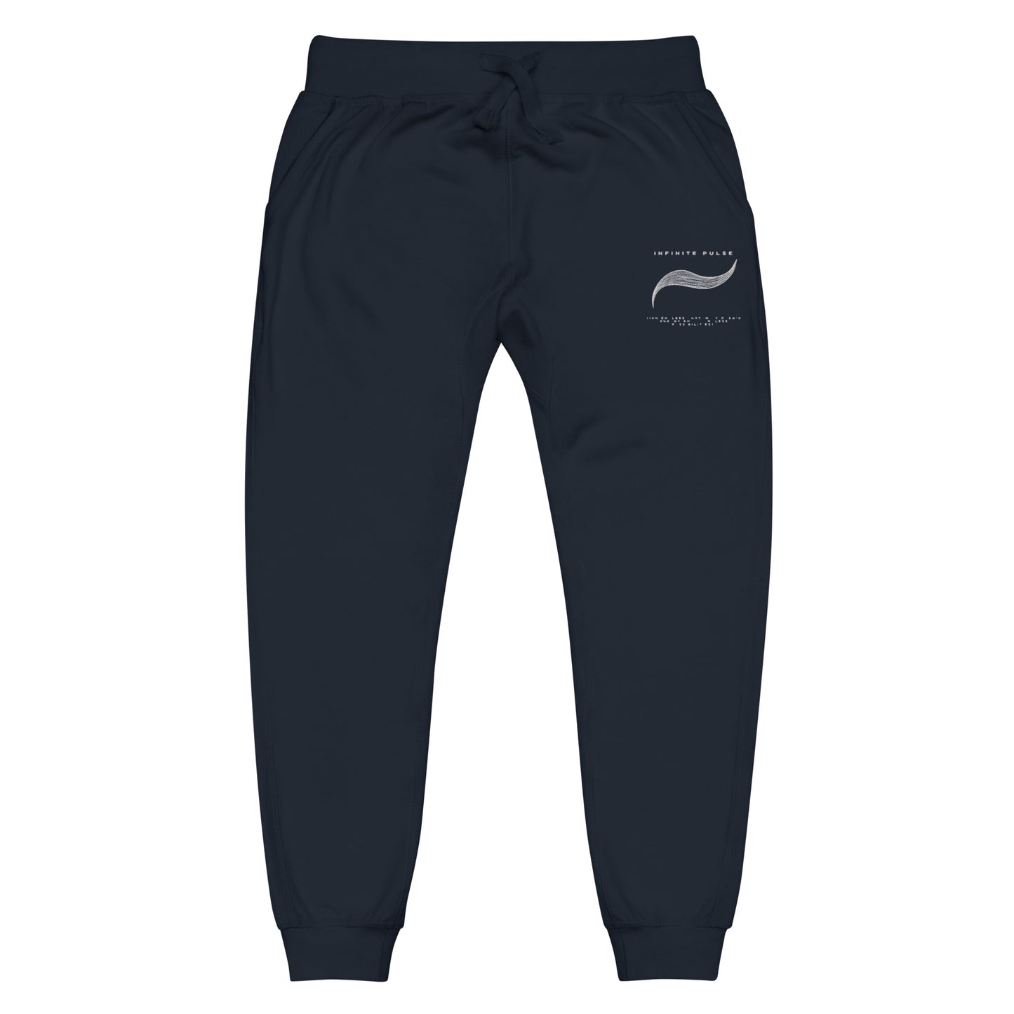 Infinite Pulse Embroidered Unisex Fleece Sweatpants - FLAKOUT