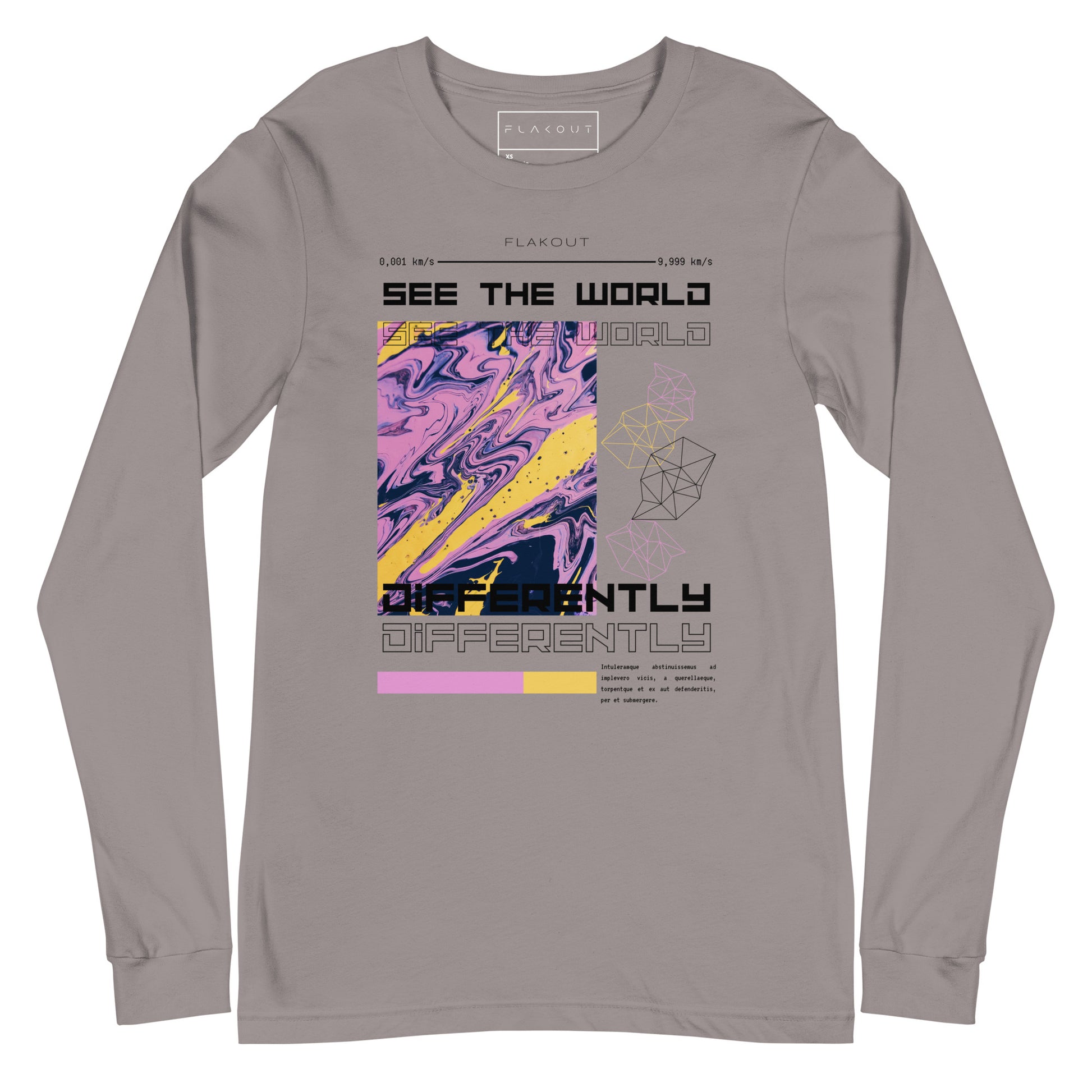 Divergent Horizon See The World Differently Long Sleeve Tee - FLAKOUT