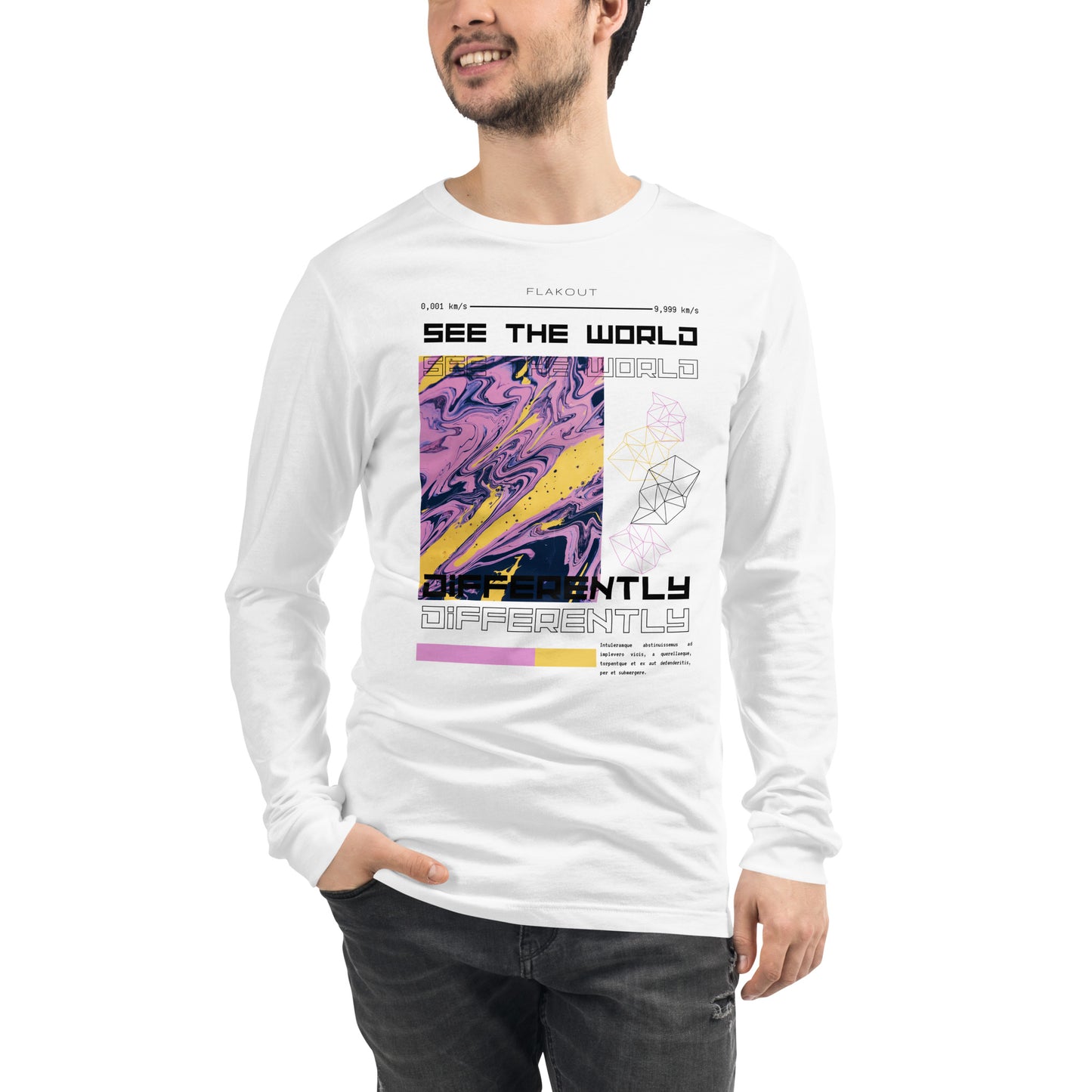 Divergent Horizon See The World Differently Long Sleeve Tee - FLAKOUT