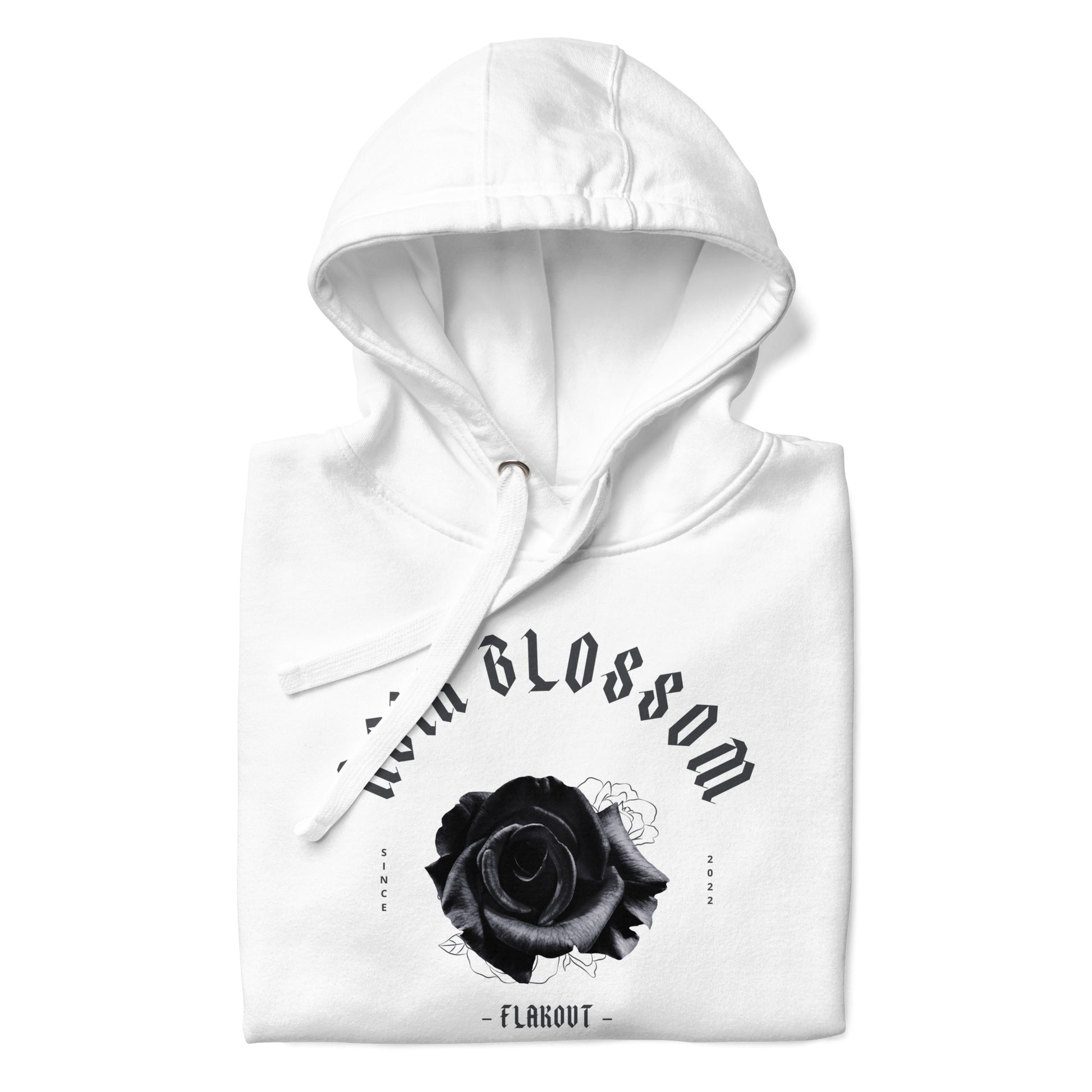 Noir Blossom Unisex Hoodie - FLAKOUT