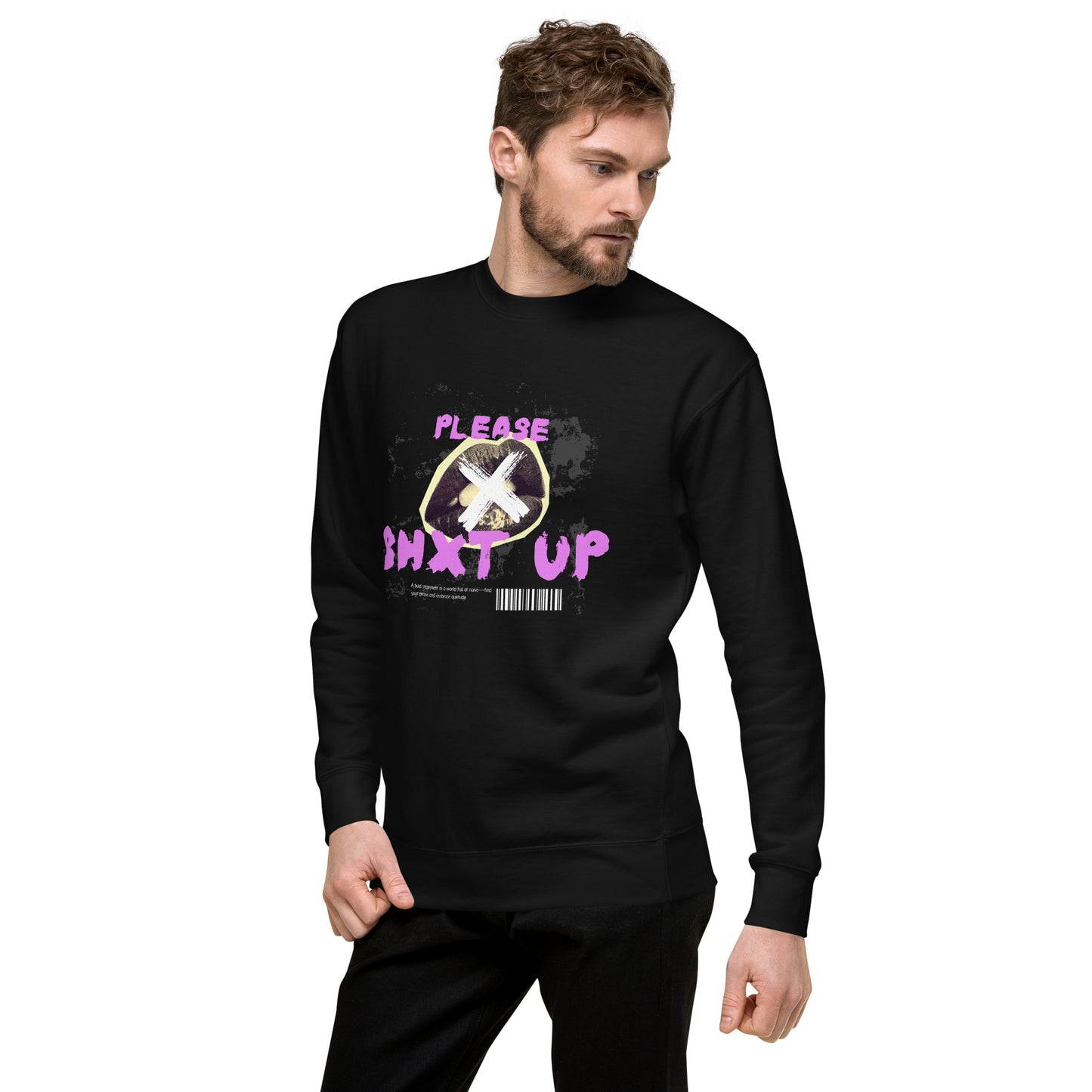 Please Shxt Up Unisex Fleece Sweatshirt - FLAKOUT