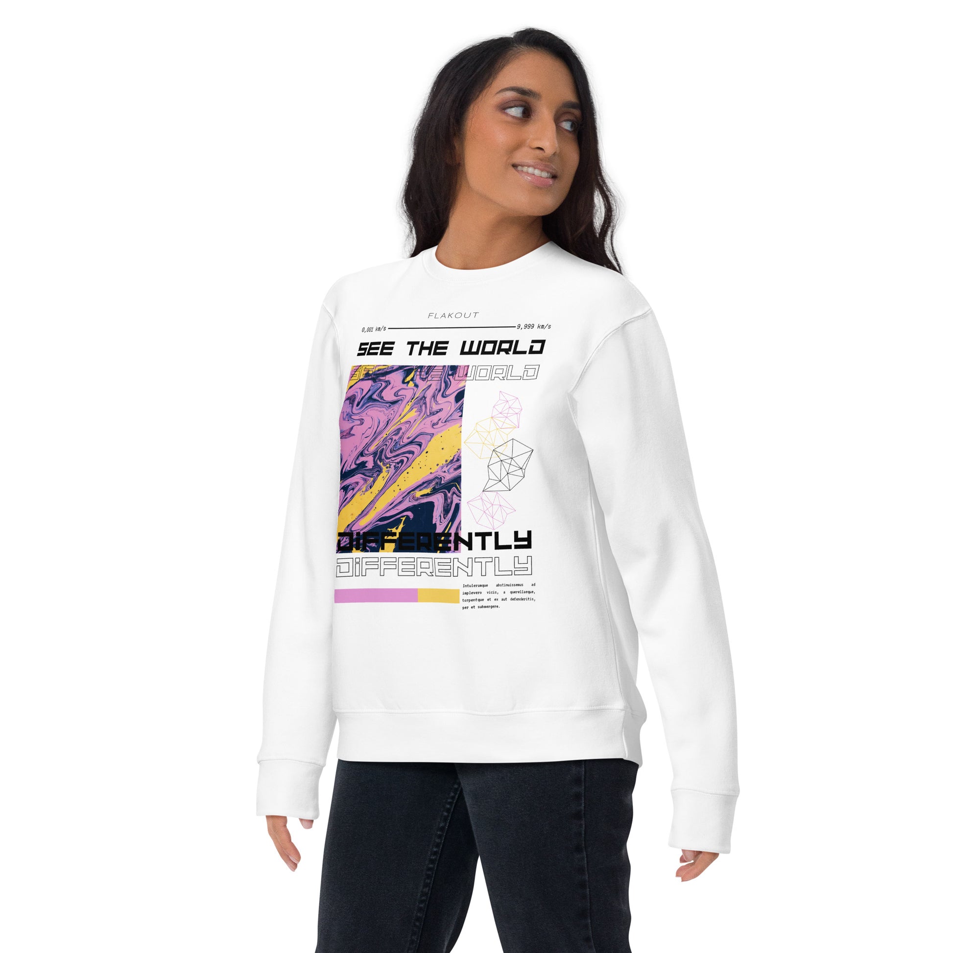 Divergent Horizon See The World Differently Sweatshirt - FLAKOUT