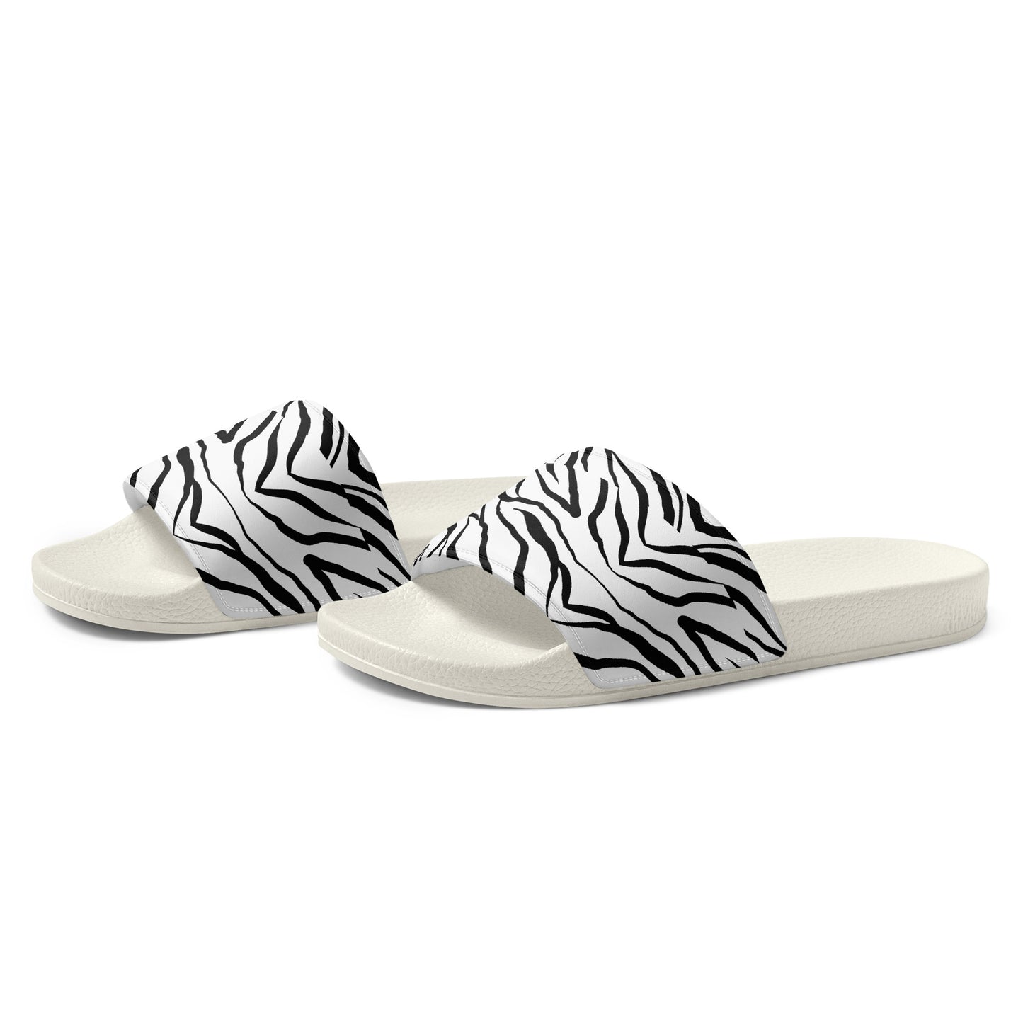 Striped Zebra Vibrance Women's Slides - FLAKOUT