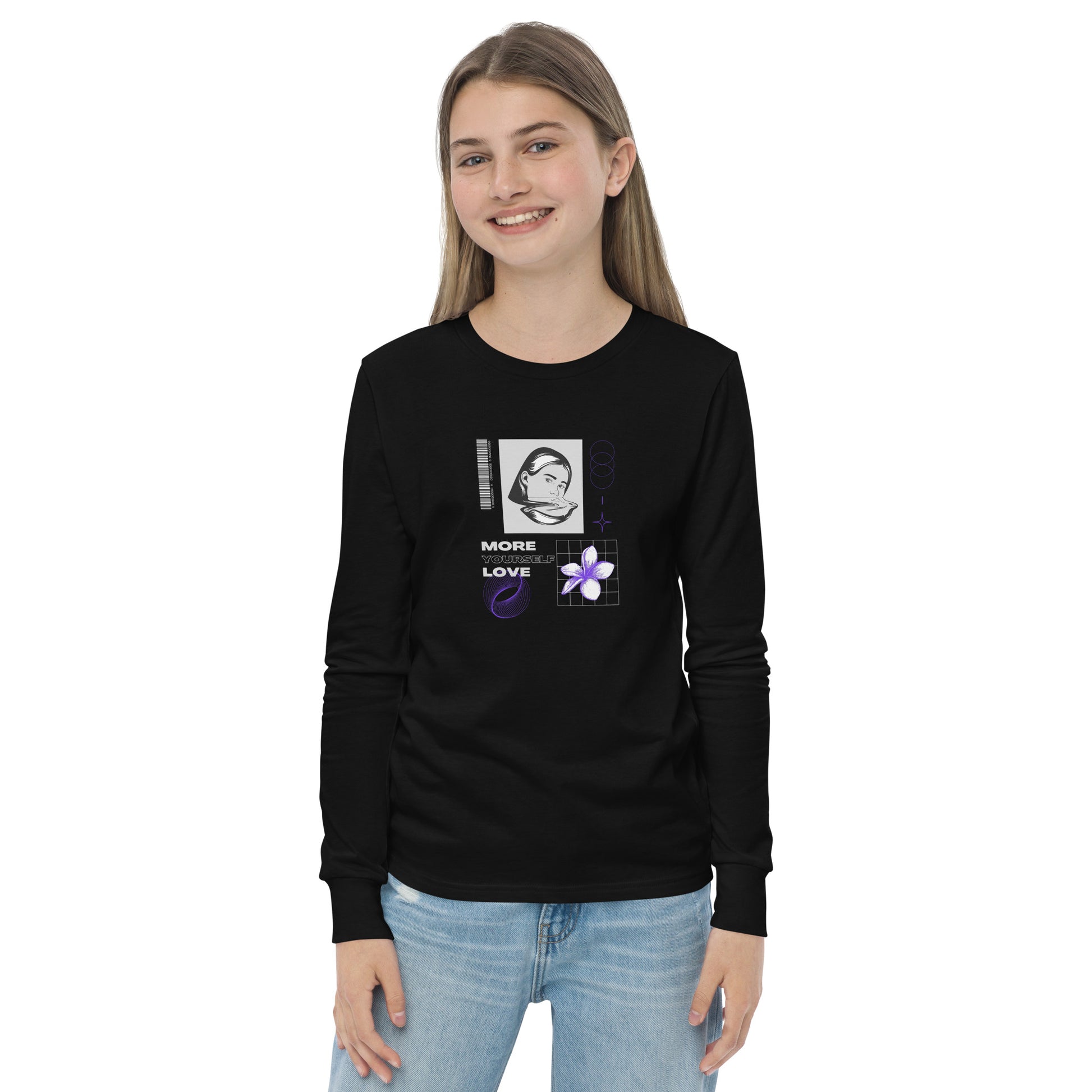 Nurture Yourself Love Yourself More Kid's Long Sleeve Shirt - FLAKOUT