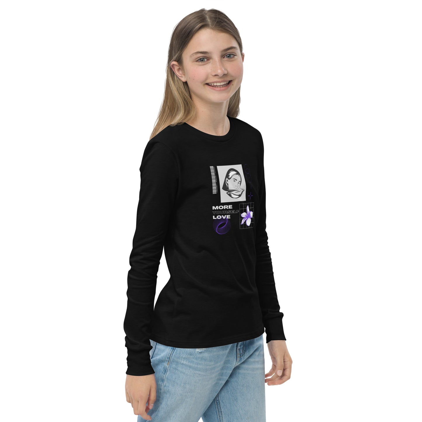 Nurture Yourself Love Yourself More Kid's Long Sleeve Shirt - FLAKOUT