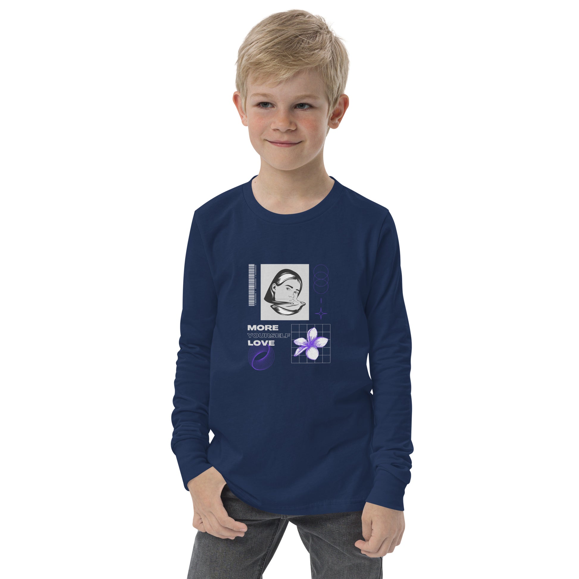 Nurture Yourself Love Yourself More Kid's Long Sleeve Shirt - FLAKOUT