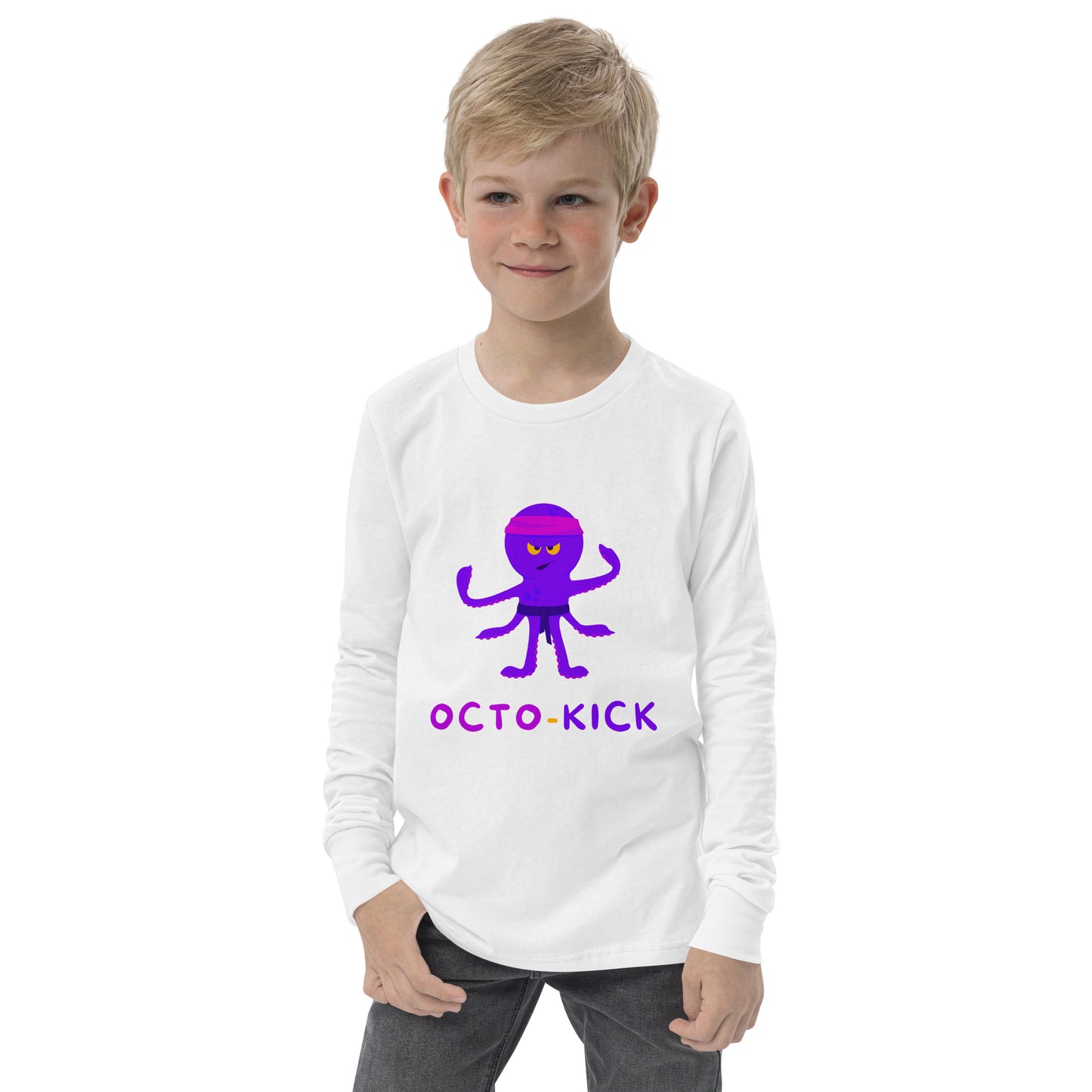 Octo-Kick Unisex Kid's Long Sleeve Tee - FLAKOUT