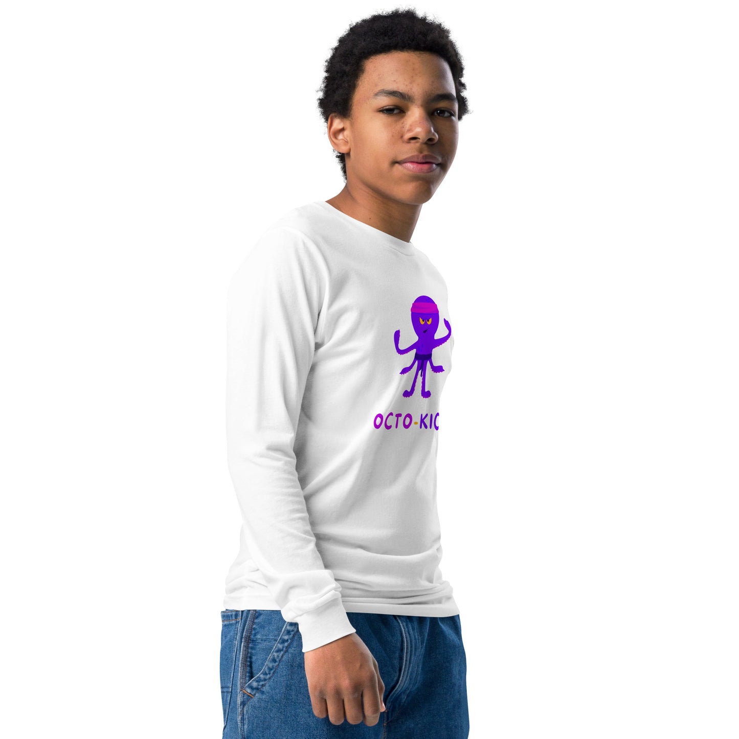 Octo-Kick Unisex Kid's Long Sleeve Tee - FLAKOUT