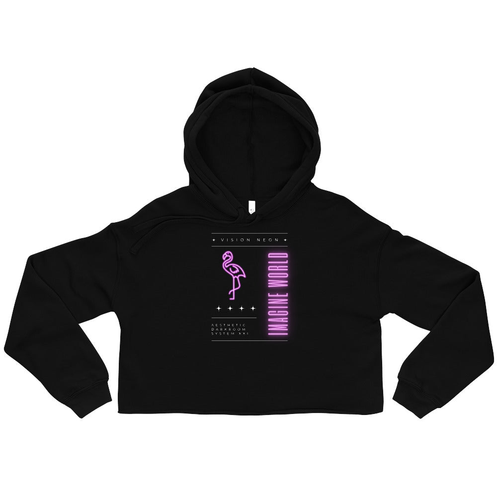 Vision Neon Utopia Women's Crop Hoodie - FLAKOUT